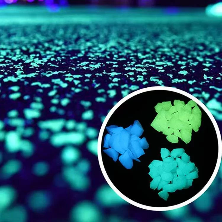 Lantai paving batu bercahaya berwarna buatan