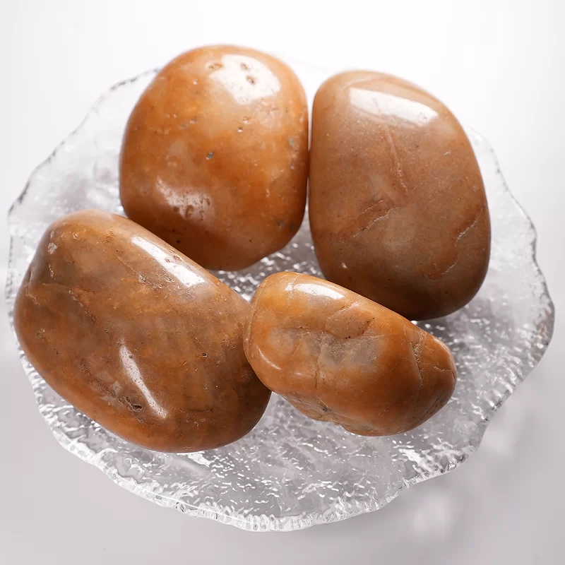 Batu -batu cobble berwarna -warni/putih/kuning/kuning semula jadi untuk landskap taman