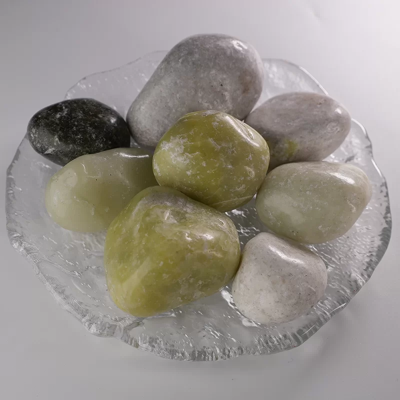 Batu -batu cobble berwarna -warni/putih/kuning/kuning semula jadi untuk landskap taman